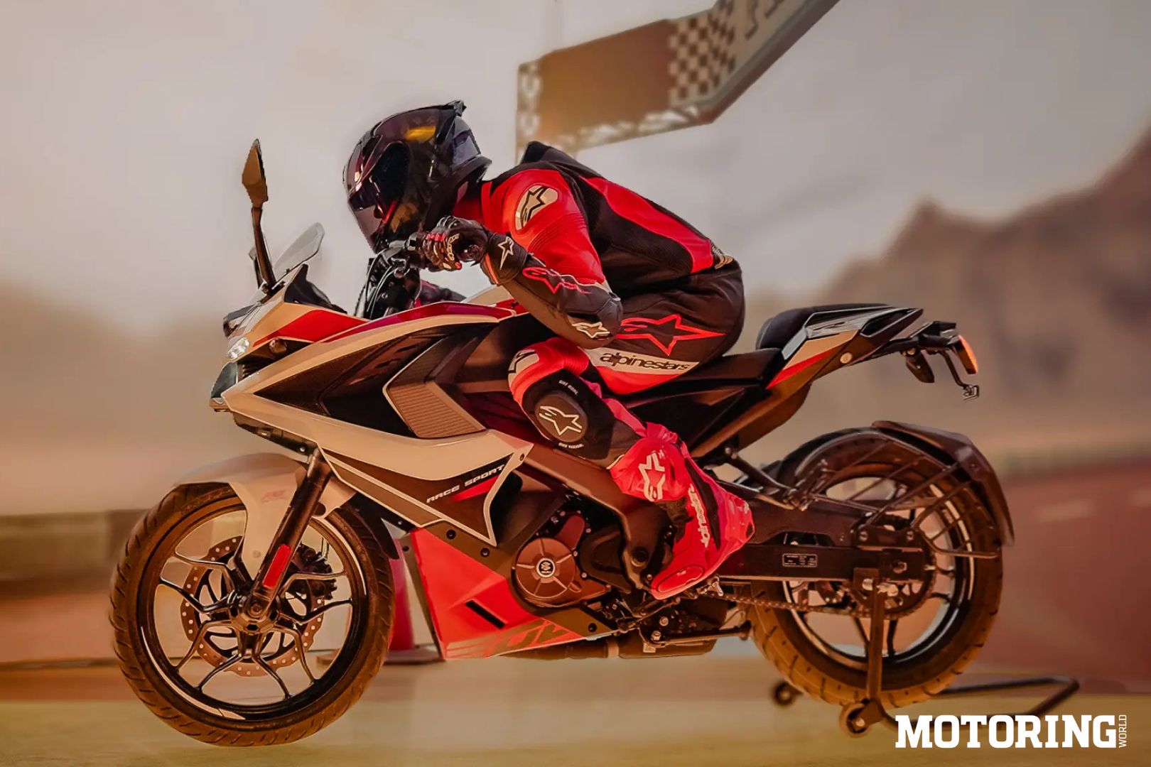 Pulsar RS200 à pleine vitesse